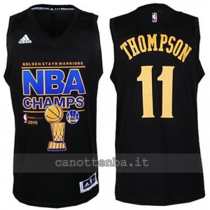 canotte klay thompson #11 golden state warriors campioni 2014-15 nero