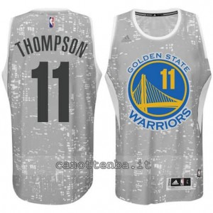 canotte klay thompson #11 golden state warriors lights grigio