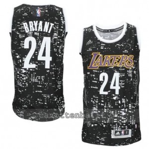 canotte kobe bryant #24 los angeles lakers lights nero