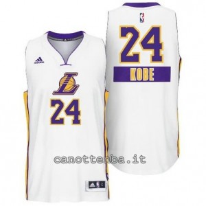 canotte kobe bryant #24 los angeles lakers natale 2014 bianca