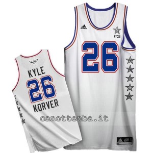 canotte kyle korver #26 nba all star 2015 bianca