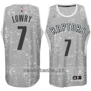 canotte kyle lowry #7 toronto raptors lights grigio