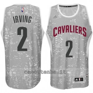 canotte kyrie irving #2 cleveland cavaliers lights grigio
