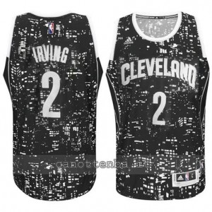 canotte kyrie irving #2 cleveland cavaliers lights nero