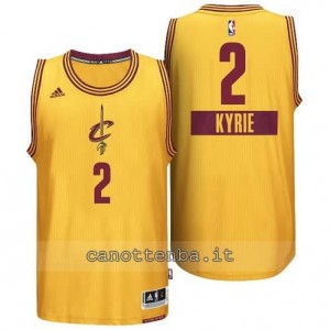 canotte kyrie irving #2 cleveland cavaliers natale 2014 giallo