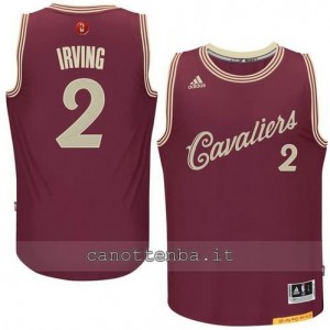 canotte kyrie irving #2 cleveland cavaliers natale 2015 resso