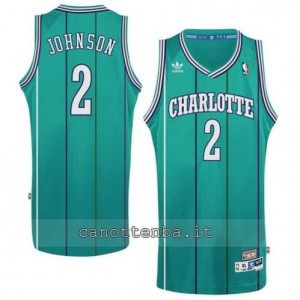 canotte larry johnson #2 charlotte hornets retro