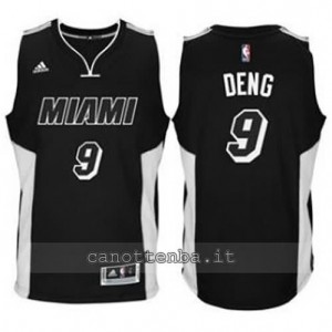 canotte luol deng #9 miami heat 2014-2015 nero