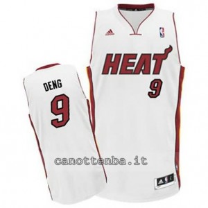 canotte luol deng #9 miami heat revolution 30 bianca