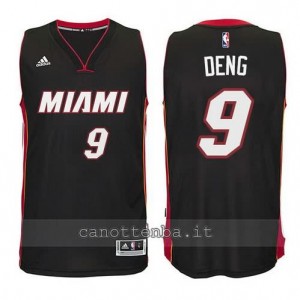 canotte luol deng #9 miami heat revolution 30 nero