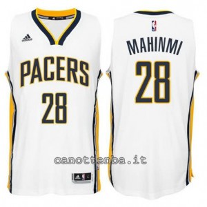 canotte mahinmi #28 indiana pacers 2014-2015 bianca