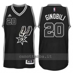 canotte manu ginobili #20 san antonio spurs 2015-2016 nero