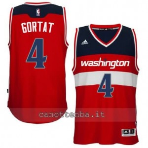 canotte marcin gortat #4 washington wizards 2014-2015 rosso