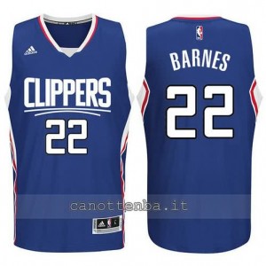 canotte matt barnes #22 los angeles clippers 2015-2016 blu