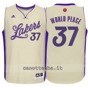 canotte metta world peace #37 los angeles lakers natale 2015 giallo
