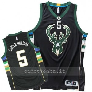 canotte michael carter-williams #5 milwaukee bucks 2015-2016 nero