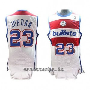 canotte michael jordan #23 washington wizards retro bianca