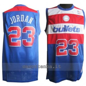 canotte michael jordan #23 washington wizards retro blu