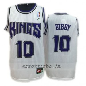 canotte mike bibby #10 sacramento kings bianca