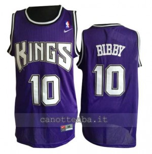 canotte mike bibby #10 sacramento kings porpora