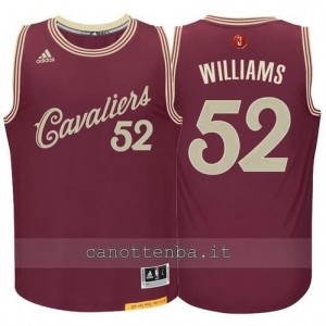 canotte mo williams #52 cleveland cavaliers natale 2015 resso