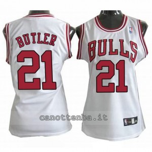 canotte nba donna chicago bulls jimmy butler #21 bianca