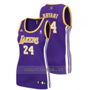 canotte nba donna los angeles lakers kobe bryant #24 blu