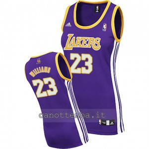 canotte nba donna los angeles lakers lou williams #23 blu