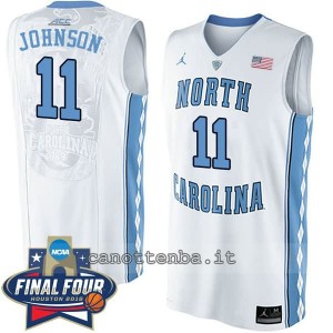 canotte ncaa north carolina tar heels brice johnson #11 bianca