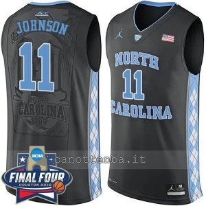 canotte ncaa north carolina tar heels brice johnson #11 nero