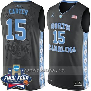 canotte ncaa north carolina tar heels vince carter #15 nero