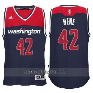 canotte nene hilario #42 washington wizards 2014-2015 blu