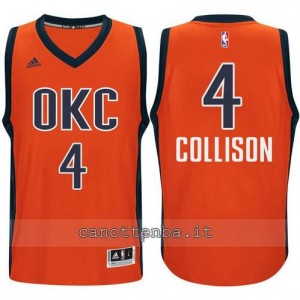 canotte nick collison #4 oklahoma city thunder 2015-2016 arancia