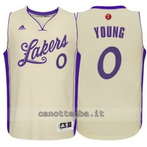 canotte nick young #0 los angeles lakers natale 2015 giallo