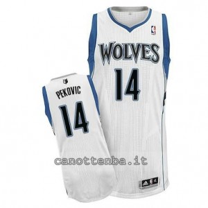 canotte nikola pekovic #14 minnesota timberwolves revolution 30 bianca