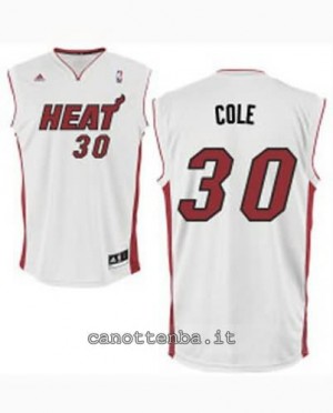 canotte norris cole #30 miami heat revolution 30 bianca