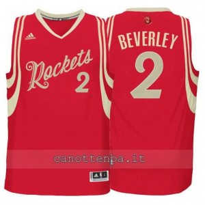 canotte patrick beverley #2 houston rockets natale 2015 rosso