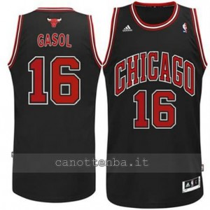 canotte pau gasol #16 chicago bulls revolution 30 nero