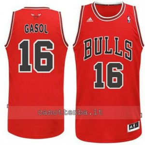 canotte pau gasol #16 chicago bulls revolution 30 rosso