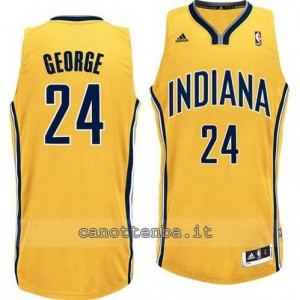 canotte paul george #24 indiana pacers revolution 30 giallo