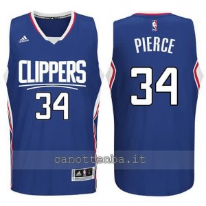 canotte paul pierce #34 los angeles clippers 2015-2016 blu