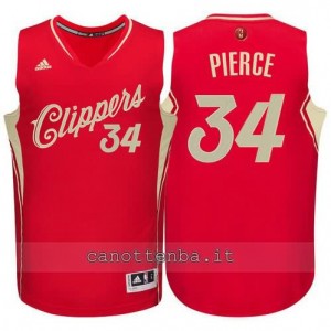 canotte paul pierce #34 los angeles clippers natale 2015 rosso