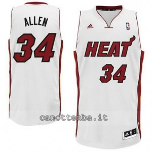 canotte ray allen #34 miami heat revolution 30 bianca
