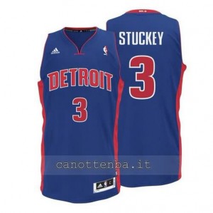 canotte rodney stuckey #3 detroit pistons retro blu