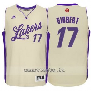 canotte roy hibbert #17 los angeles lakers natale 2015 giallo