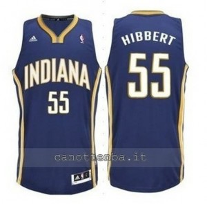 canotte roy hibbert #55 indiana pacers revolution 30 blu