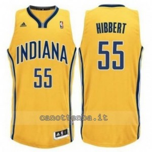canotte roy hibbert #55 indiana pacers revolution 30 giallo