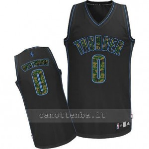 canotte russell westbrook #0 oklahoma city thunder moda nero