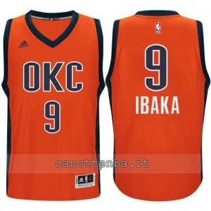 canotte serge ibaka #9 oklahoma city thunder 2015-2016 arancia