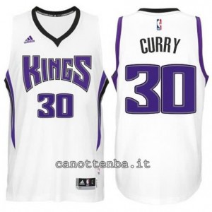 canotte seth curry #30 sacramento kings bianca